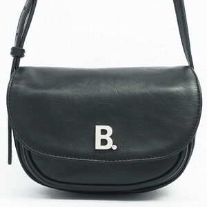 Balenciaga Shoulder Bag Logo Clutch Crossbody Black